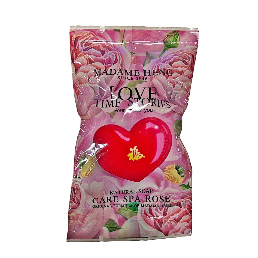 (ก้อนเล็ก 30 กรัม) สบู่หัวใจ สบู่ กุหลาบแคร์สปา มาดามเฮง Madame Heng Care Spa Rose Soap