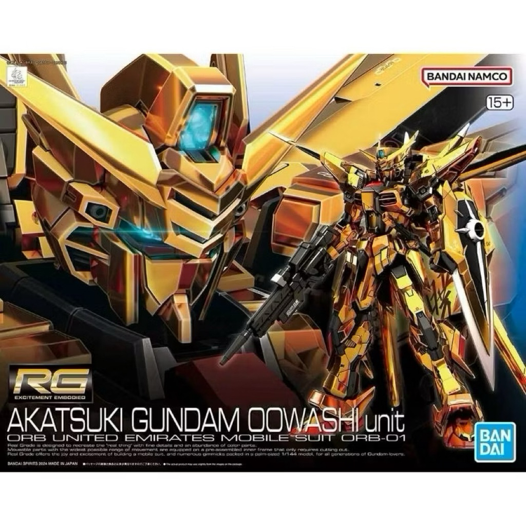 [พร้อมส่ง] BANDAI RG 1/144 Akatsuki Gundam Oowashi Unit