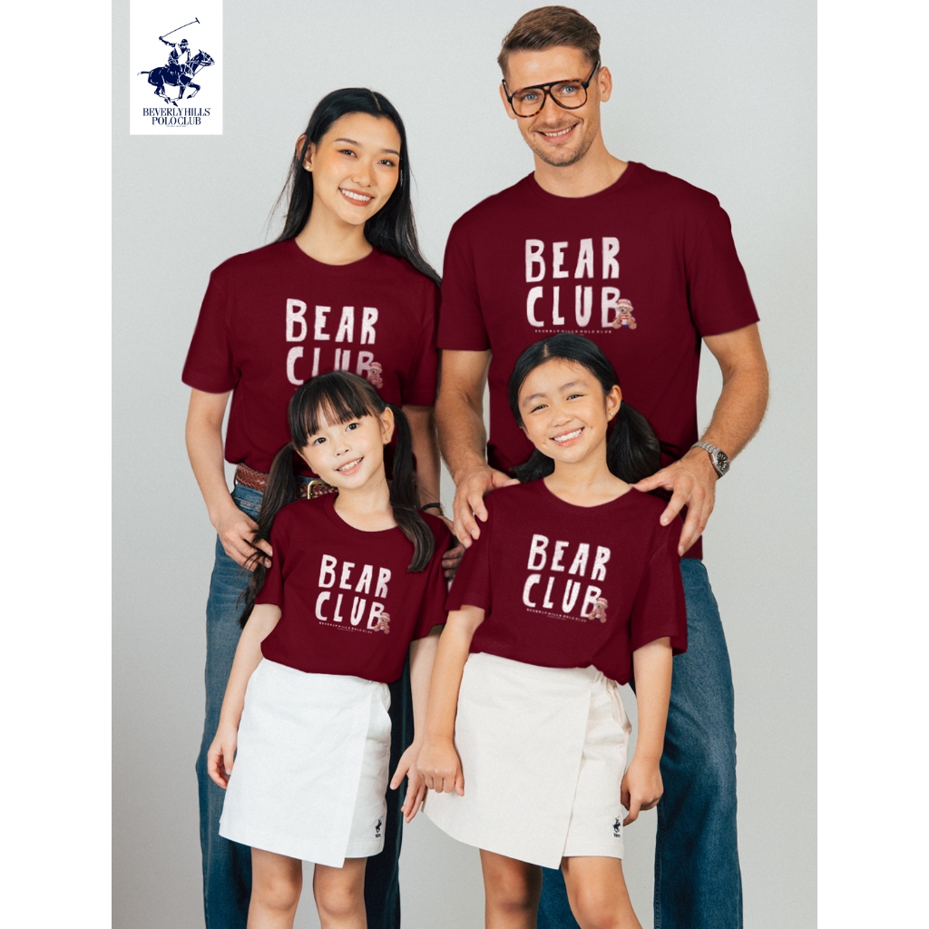 BEVERLY HILLS POLO CLUB  เสื้อยืดคอกลม เด็กและผู้ใหญ่ รุ่น BNSG142 และ KNSG142 – โปรปัง