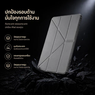 เคส iPad อะคริลิค พับได้หลายระดับ กันกระแทก กันงอ ช่องใส่ปากกา Air11 M3 Pro11 M5/M4 Gen11 A16/Gen10 10.9"/11" 2025
