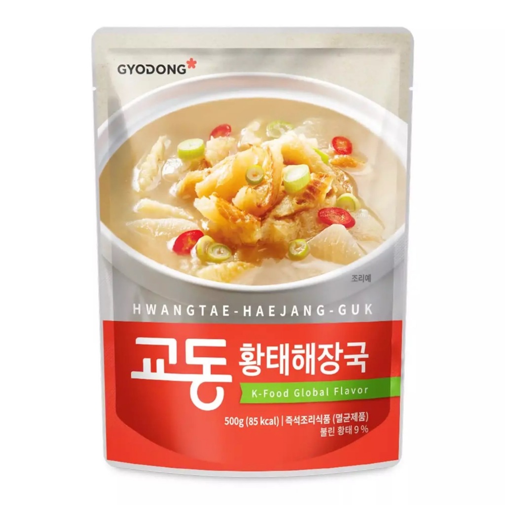 [ของแท้] 황태해장국 Gyodong Dried Pollack Soup (ซุปปลาพอลแลคสำเร็จรูป) 500g