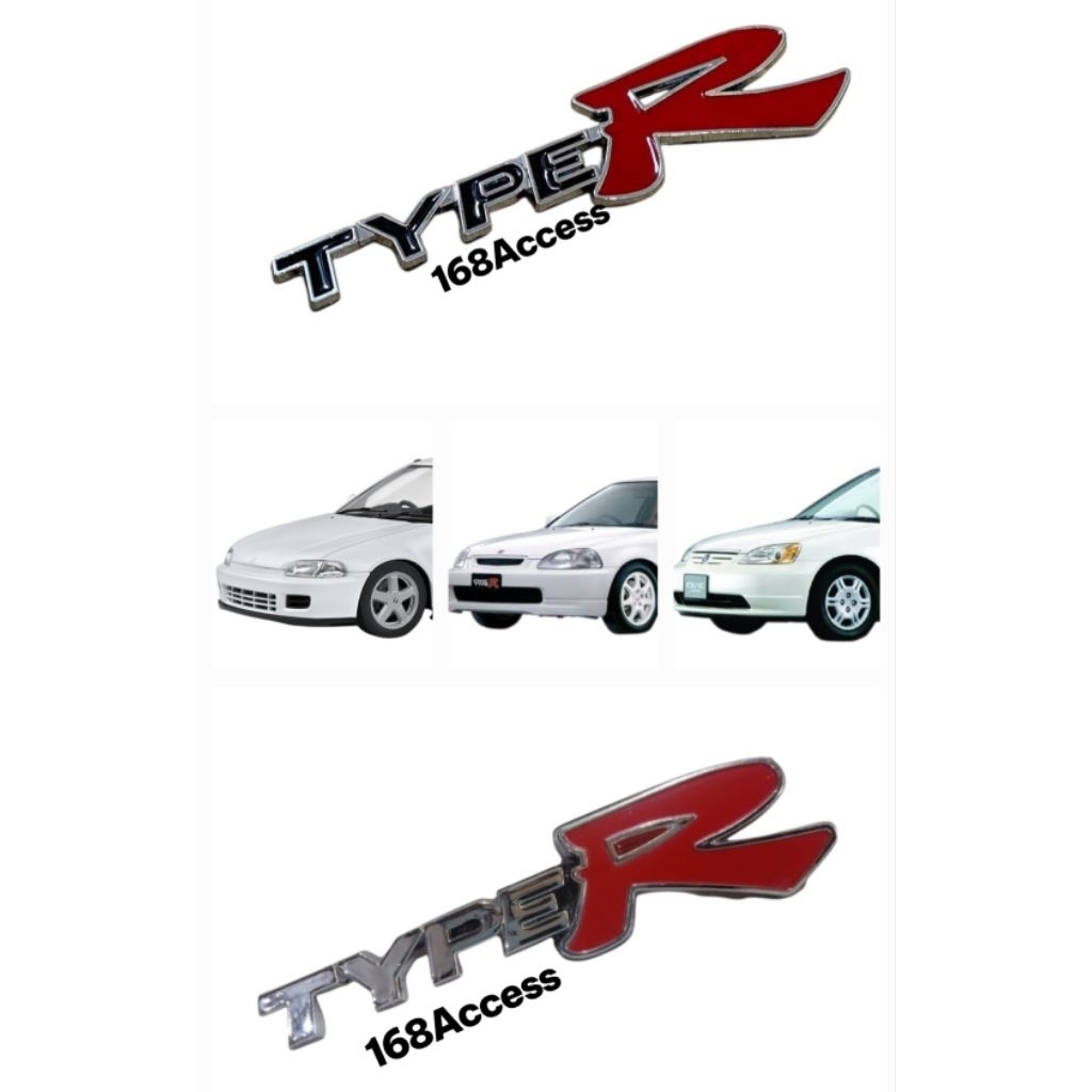 โลโก้ติดท้าย Type R Civic EG, EK, ES, DC2, DC5, EP3