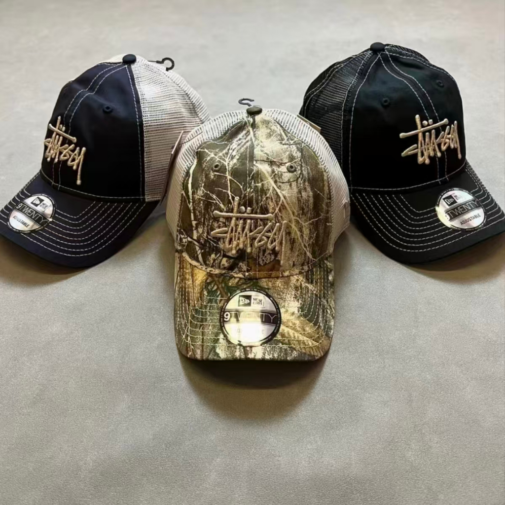 STUSSY CAP หมวกทรงเป็ด คู่รัก ดีไซน์ตาข่าย ระบายอากาศได้ดี สบาย ราคา ถูกที่สุด ดีลบีเคเค แกลเลอรีภาพที่ 5