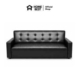 Home Best โซฟาหนังพรีเมียม 3 ที่นั่ง รุ่น Grand ดีไซน์โมเดิร์น เรียบหรู โซฟาห้องนั่งเล่น รับแขก นุ่มทนทาน
