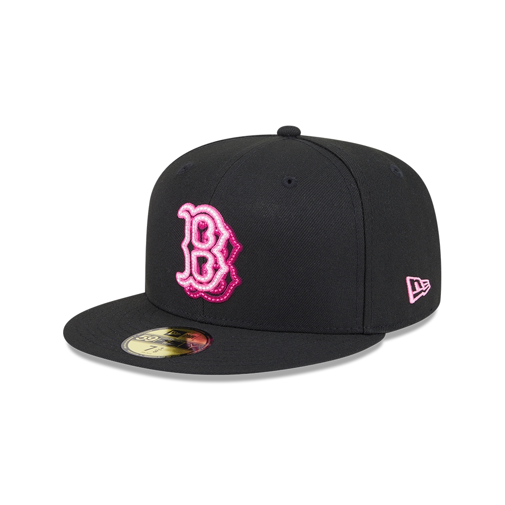 New Era หมวกรุ่น 59Fifty Pack - Neon Glow Boston Red Sox Cooperstown Black 59Fifty Cap