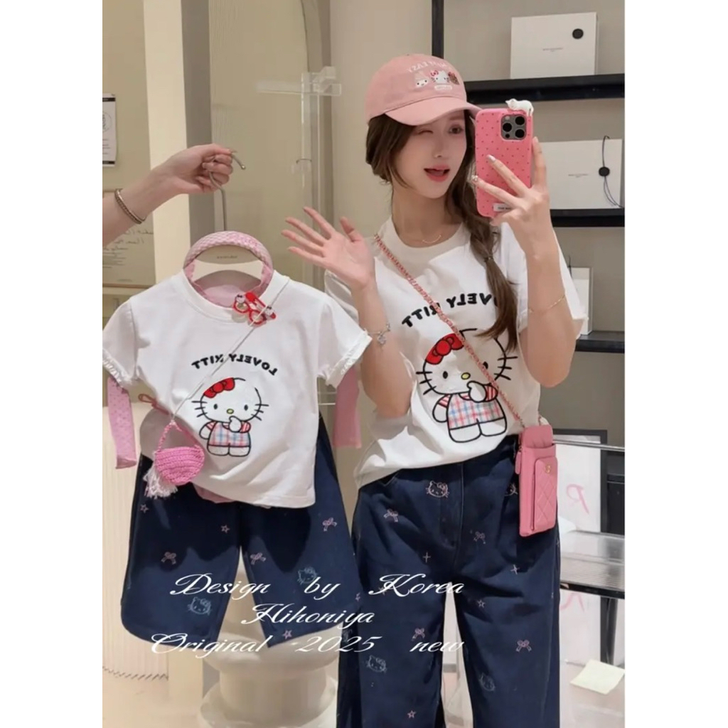 พร้อมส่ง ชุดคู่แม่ลูก POP KITTY SET รูปที่ 5