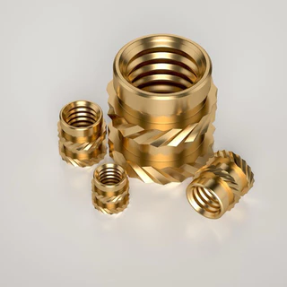 Brass Heat Set Inserts M1 M2 M3 M4 M5 M6 น็อตฝังทองเหลือง สำหรับพลาสติก งานพิมพ์ 3D Threaded Insert