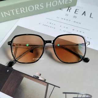 YOUREYESHOP แว่นสายตาสั้นทรงเหลี่ยม เลนส์ออโต้ออกแดดเปลี่ยนสีชา รุ่น 2001B
