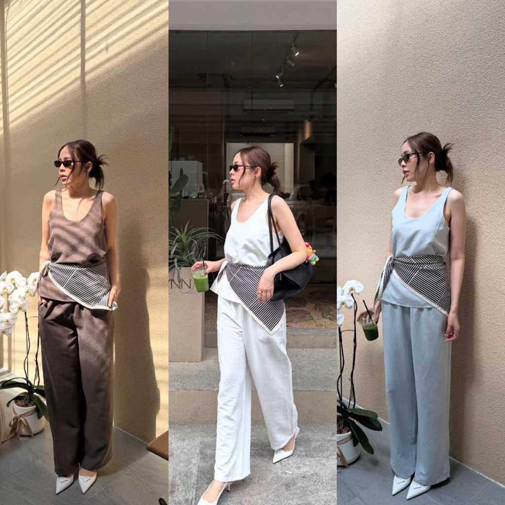 tshop Amie set แถมผ้าผูกเอว