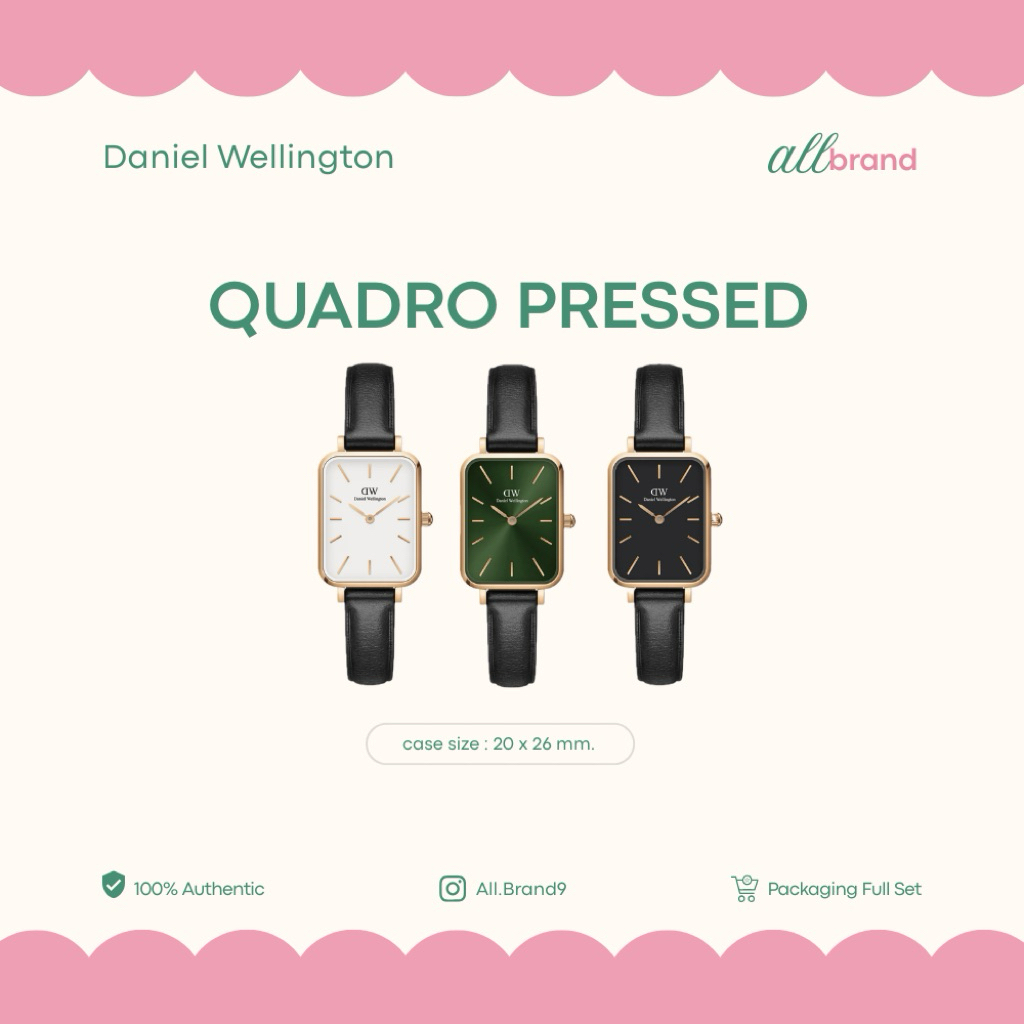 ( พร้อมส่ง ) นาฬิกา DW รุ่น Quadro Pressed🖤
