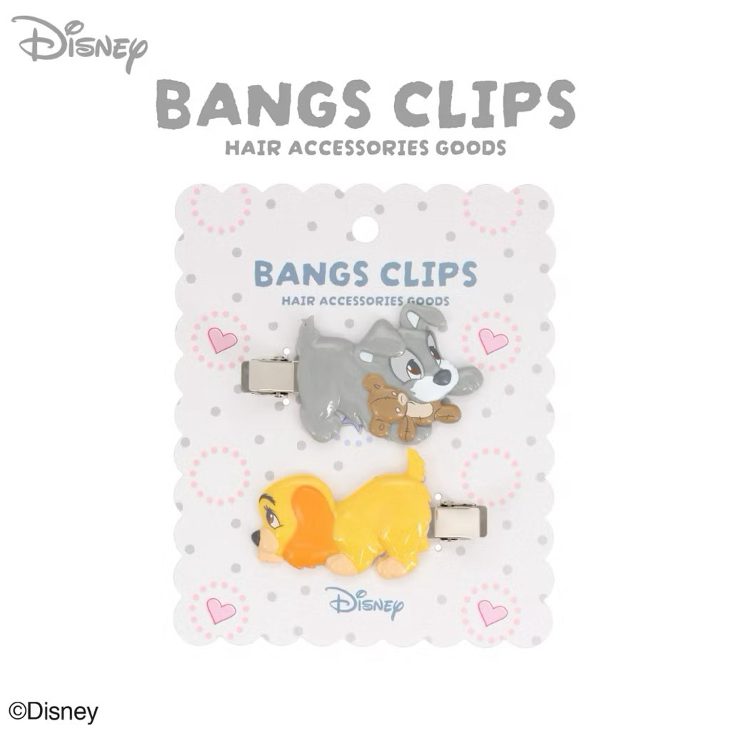 ❤️พร้อมส่ง❤️ กิ๊บติดผมดิสนีย์ เลดี้ แทรมป์ Disney Lady and the Tramp Bangs Clips