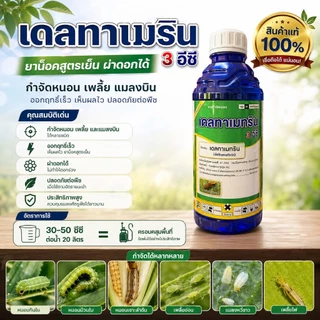 เดลทาเมทริน 3% ( 1 ลิตร ) ยาน็อคแมลง สูตรเย็น กำจัดหนอนหนังเหนียว หนอนกัดใบ หนอนดื้อยา พ่นหมอกควัน