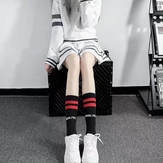 ถุงเท้าครึ่งน่อง ผ้าฝ้าย นุ่ม ระบายอากาศดี ไม่อับ ใส่ได้ทุกวัน 4 คู่ ใส่ได้ทั้งชายและหญิง