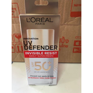 ครีมกันแดด SPF 50+Loreal Innovation UV Defender investible resist Daily Sunscreen