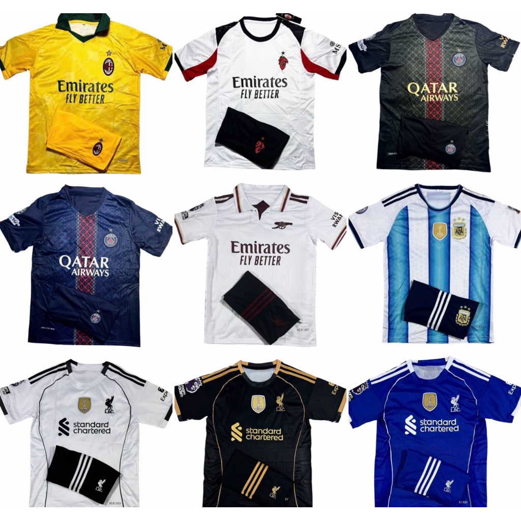 🔥🔥🔥have stok  เสื้อฟุตบอล ดีไซน์ทันสมัย ​​🎉 สำหรับทุกเพศทุกวัย รับประกันคุณภาพสูง มีสาย M-3XL