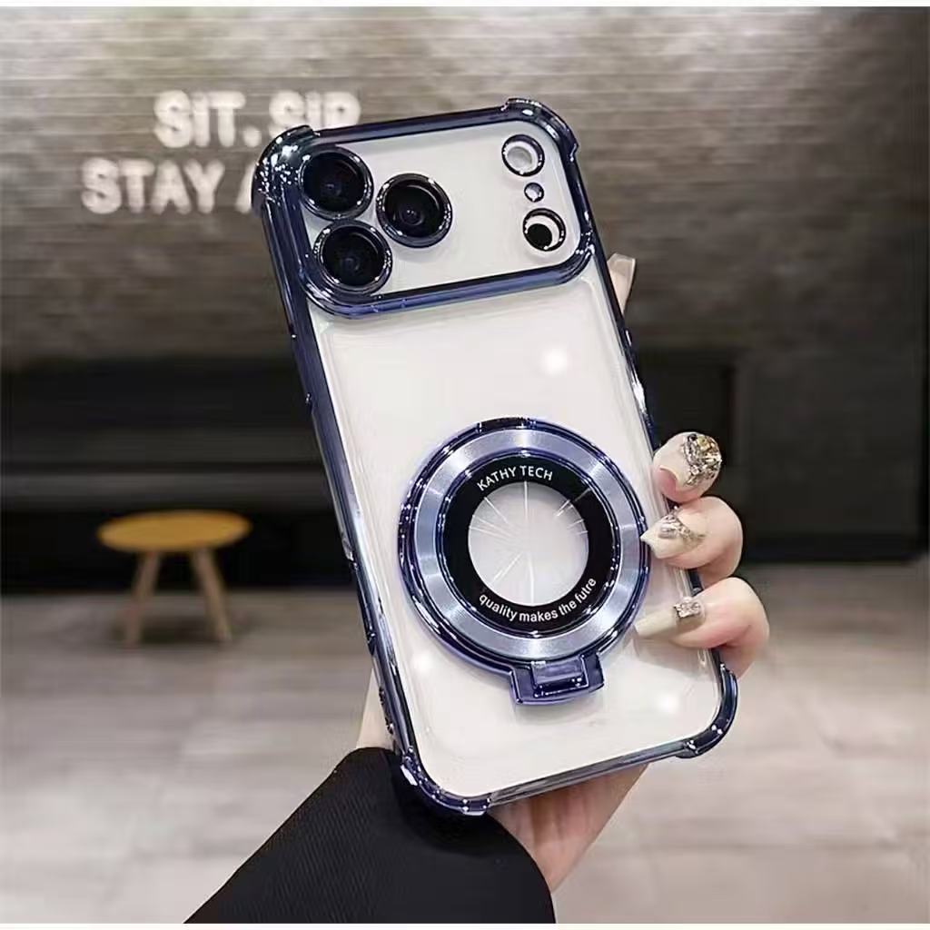 เคสใสขอบสี ส่งด่วน สำหรับ OPPO Find X9 Find X9pro กระกันแทก4มุม ขอบสี หรูหรา Q3