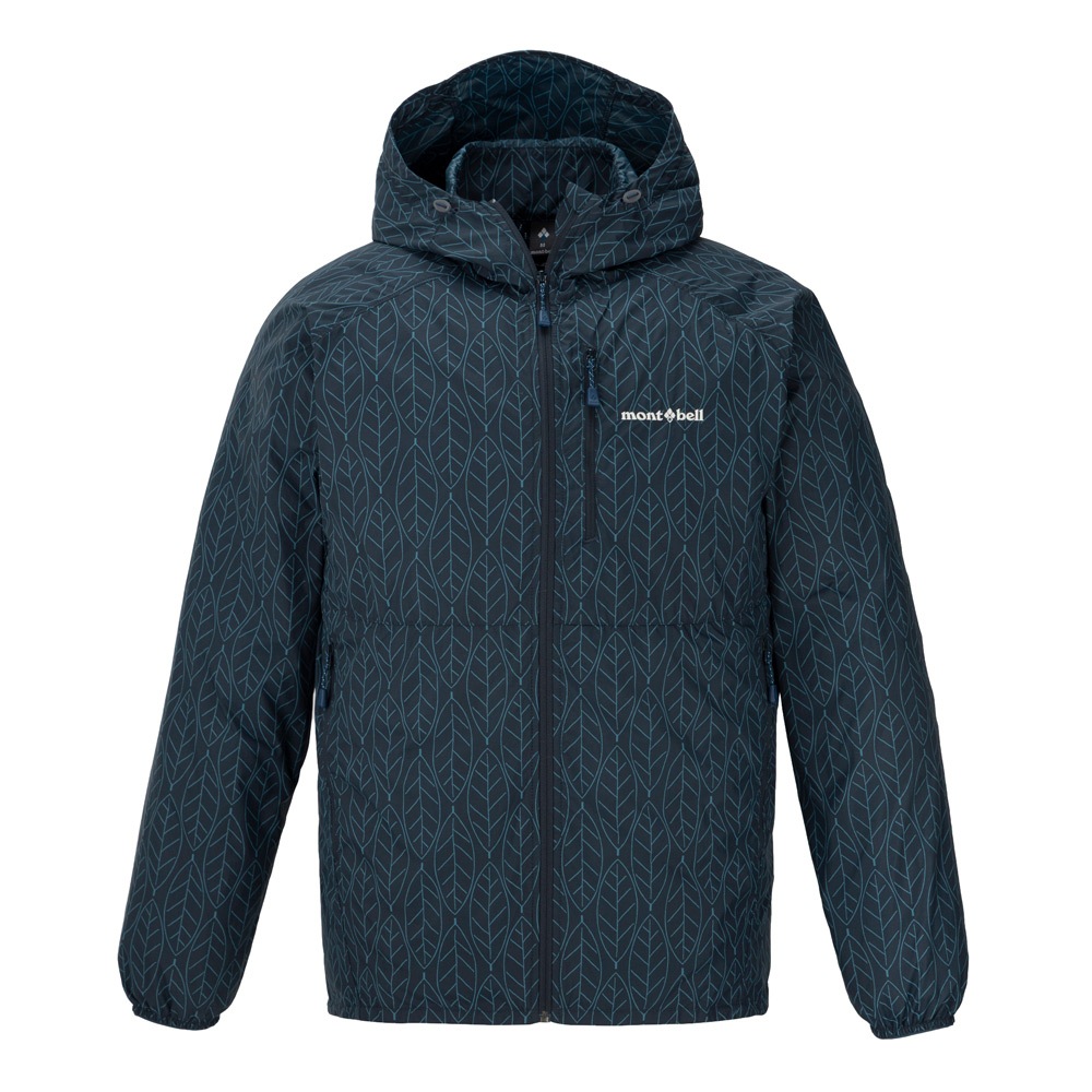 Montbell เสื้อกันลมพิมพ์ลาย รุ่น 1103373 Wind Blast Print Hooded Jacket Men's