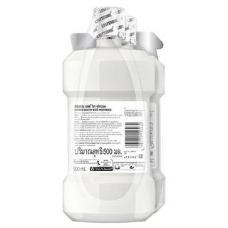 [3แถม3] ลิสเตอรีน น้ำยาบ้วนปาก เฮลตี้ ไบรท์ 500 มล. [Buy 3 get 3 free] Listerine mouthwash Healthy bright 500 ml.