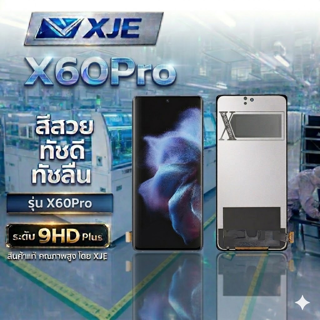 หน้าจอ VIVO X60Proจอชุดพร้อมทัชสกรีน LCD วีโว่X60Pro งานแท้ IC สีสวย ทัชลื่น อะไหล่หน้าจอโทรศัพท์ มีรับประกัน