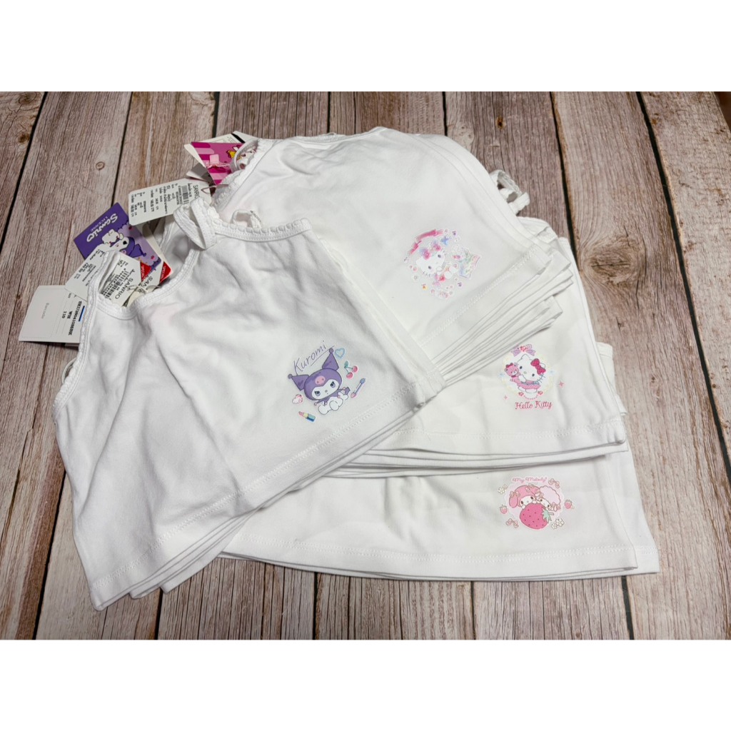Sanrio [2/2] เสื้อสายเดี่ยว เด็กโต ไซด์ 110 - 140 ของแท้ ป้ายเซนทรัล พร้อมส่ง