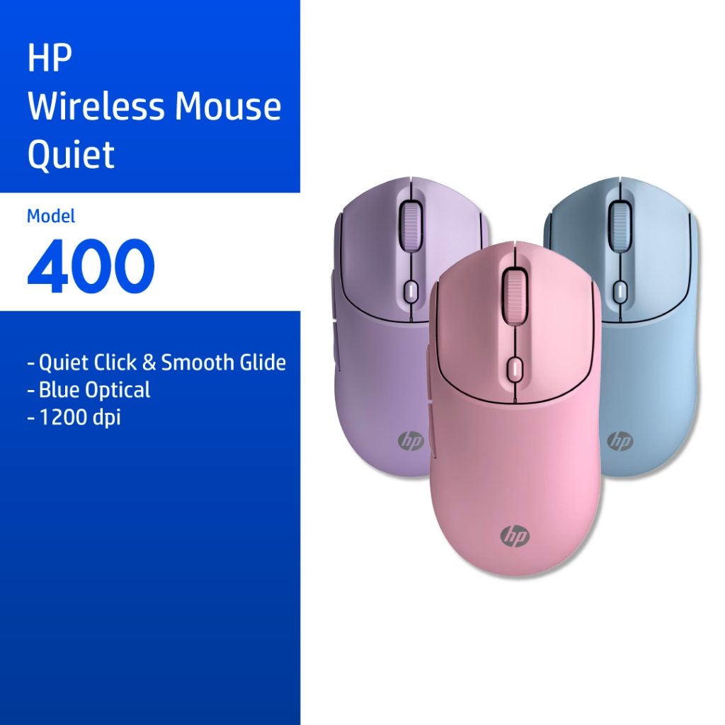 HP 400 Quiet Wireless Mouse | เมาส์ไร้สาย 6000DPI เงียบ