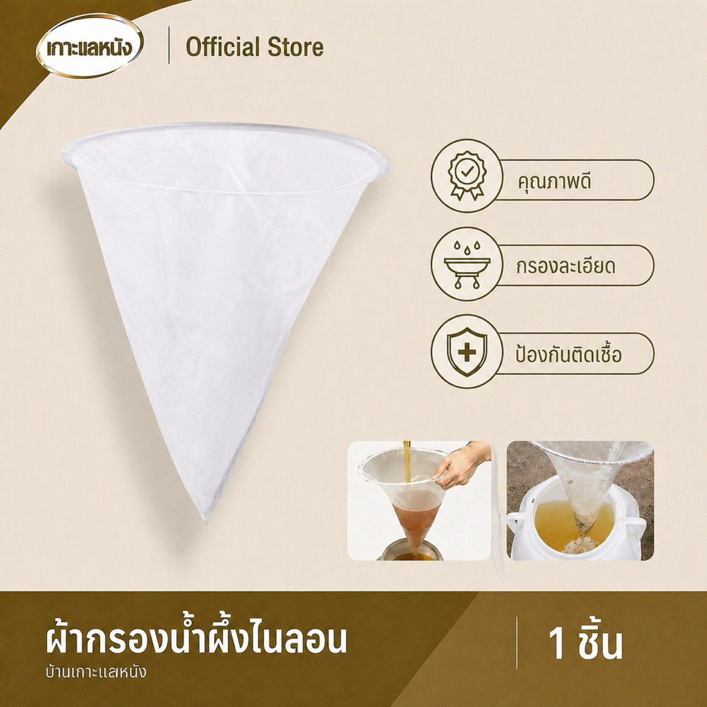 ผ้ากรองน้ำผึ้ง ผ้ากรองไนลอน ผ้ากรองชันโรง