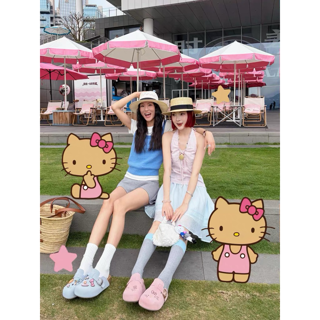 BELLE รองเท้า  X Hello Kitty ของแท้ 100%(พรีออเดอร์)