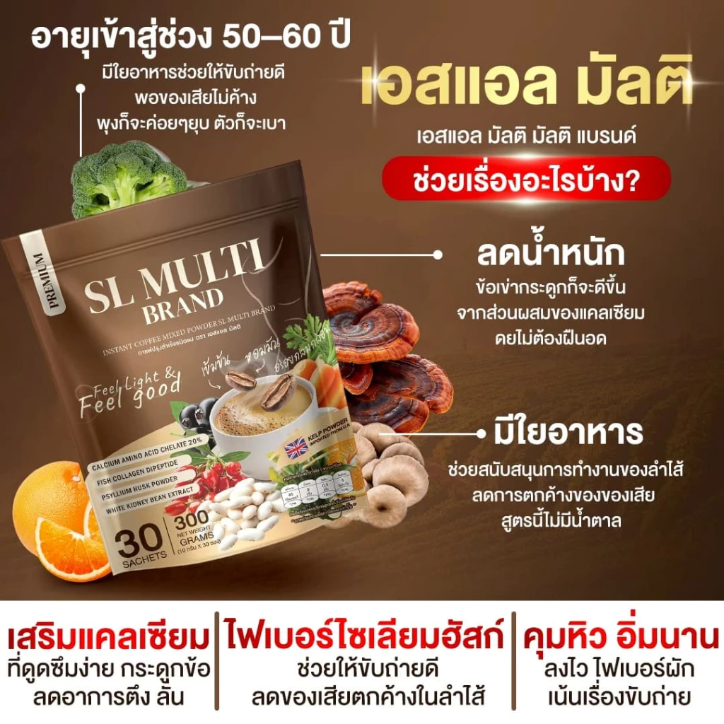 Coffee SL มัลติ คุมหิว ไม่หิวจุกจิก [ Official MMC99_บริษัท ของแท้ ] thumbnail 7