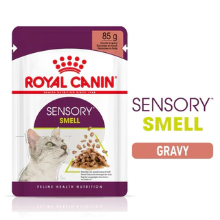 ROYAL CANIN อาหารเปียก SENSORY สัมผัสพิเศษ อาหารแมว 85กรัม * 12 ซอง
