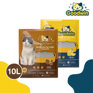 Goodwinth ทรายแมวเบนโทไนท์ กลิ่นกาแฟ ขนาด 10 ลิตร 2 ถุง ขนาดใหญ่คุ้มกว่า