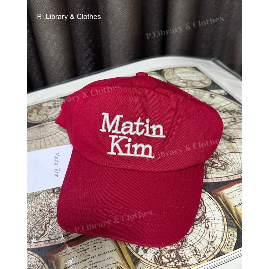 [พร้อมส่ง] หมวกสีแดง Matin Kim แท้ 💯 ป้ายห้อย ❤️❤️