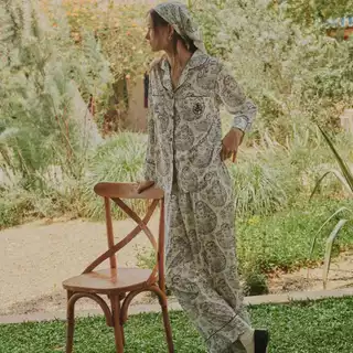 MUSLIN Reverie Morning - Silk Satin Pajamas [Maison De Reve Collections]
