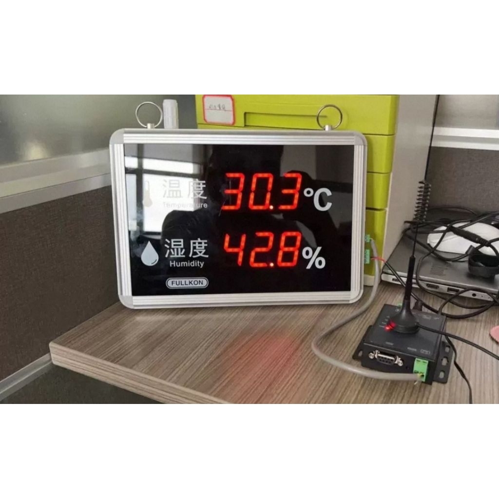 เครื่องวัดอุณหภูมิเชื่อมต่อ PC  rs485 เครื่องวัดอุณหภูมิและความชื้น หน้าจอใหญ่ เชื่อมต่อคอมพิวเตอร์ไ