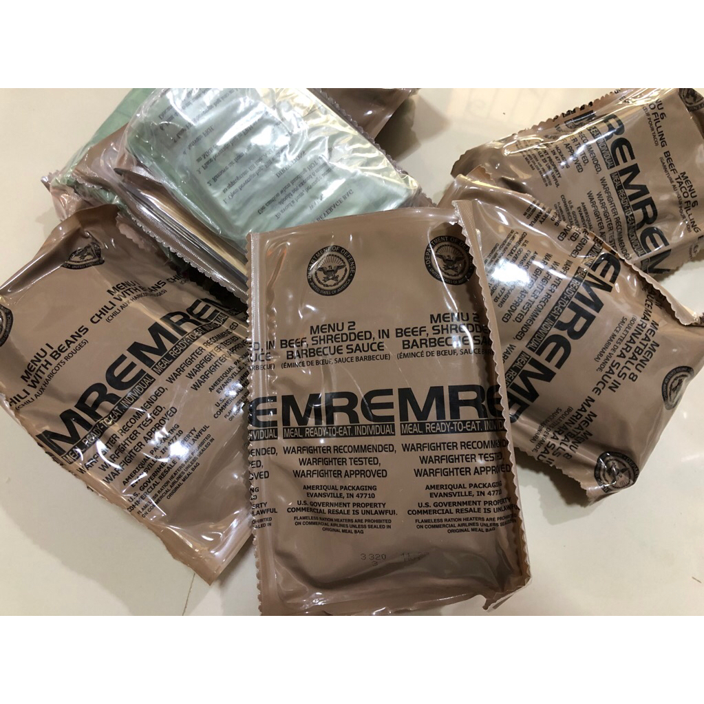 MRE USA Military (Meal Ready to Eat) รอบเทส 12/2026 อาหารสนาม อาหารสำเร็จรูป