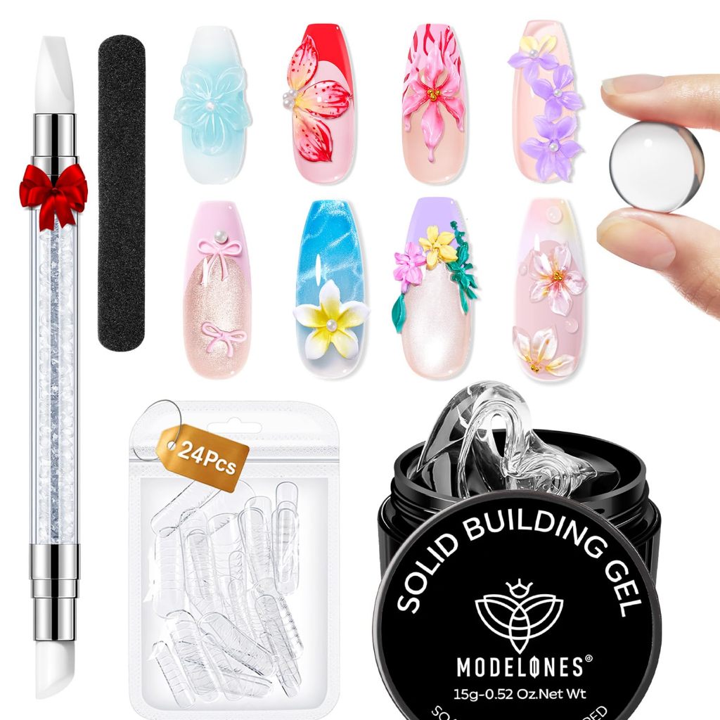 Modelones 3D Sculpting Gel เจลต่อเล็บแข็งใส Non-Sticky สำหรับเพ้นท์เล็บ ทำเล็บต่อ