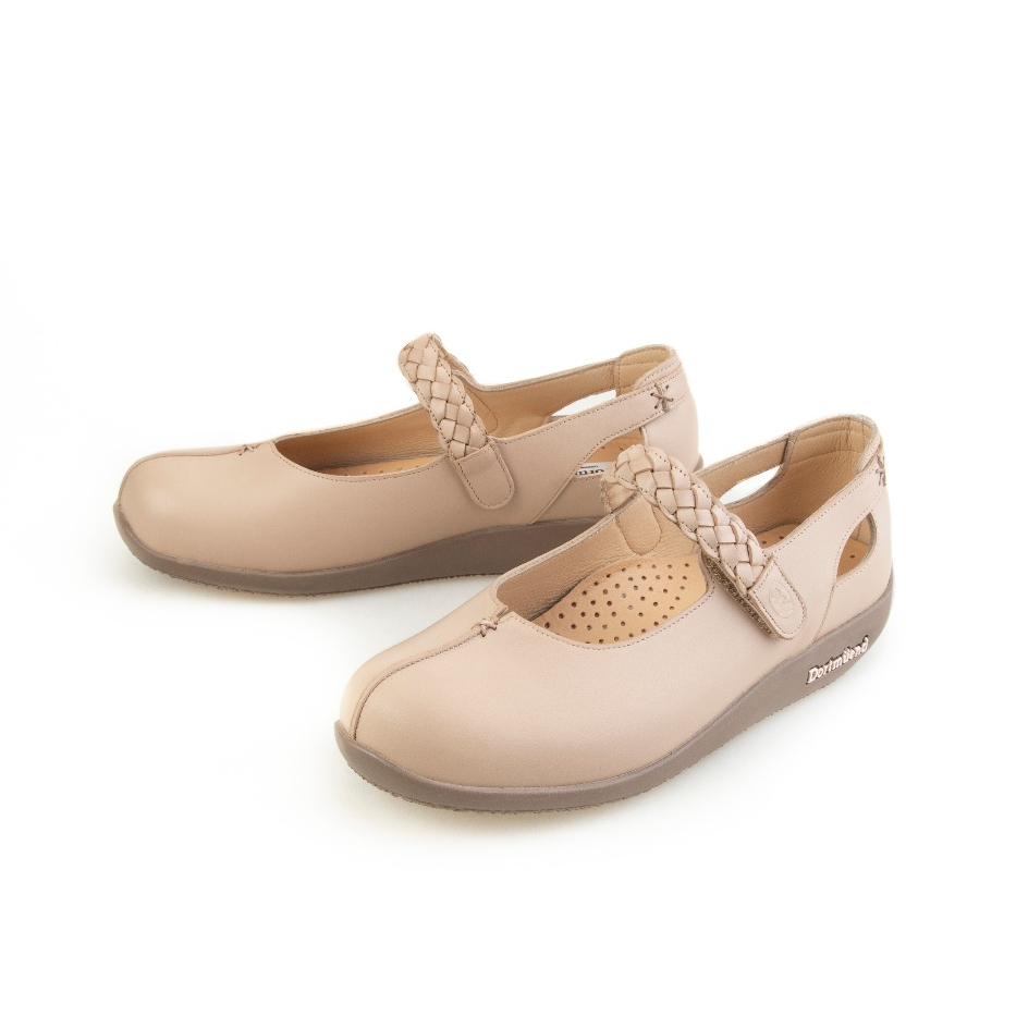 Dortmuend Chic Mary Jane JS851 026-000 Khaki รองเท้าทรงแมรี่เจน