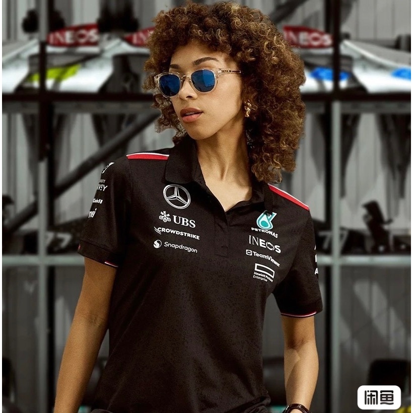 (สินค้าพร้อมส่งในไทย) (แท้100%การันตรี)  Mercedes Amg F1 RP Womens Driver Tee 2024 Polo