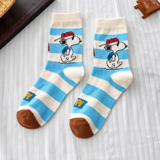!!!พร้อมส่งจากไทย!!! ถุงเท้าผ้าฝ้าย ลายการ์ตูน snoopy สำหรับผู้หญิงและผู้ชาย น่ารักใส่สบาย นุ่ม อย่างดี