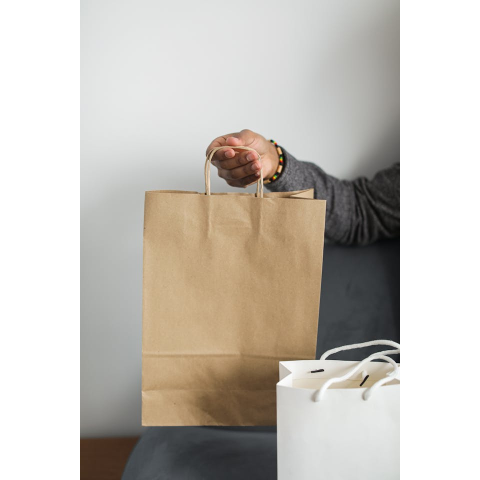 Durable Recycled Paper Gift Bag