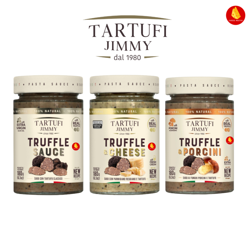 ซอสเห็ดทรัฟเฟิล ซอสพาสต้า ทรัฟเฟิล Jimmy Tartufi  ซอสเห็ด ซอสชีส ซอสทรัฟเฟิลล้วน 180g