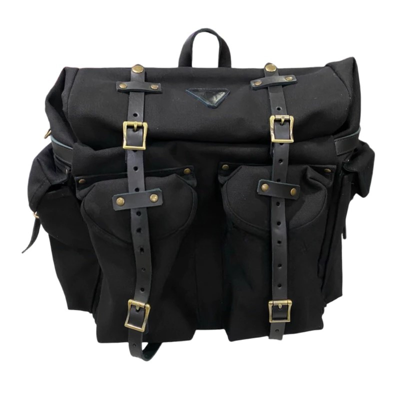 กระเป๋าข้างมอไซค์ 35L (ผ้าแคนวาสกันน้ำ) สำหรับ Triumph T100, T120, Street Twin, Bobber, Thruxton, Scrambler และอื่นๆ