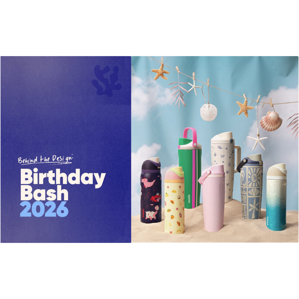 New🎉พร้อมส่ง 🌸Owala Freesip Birthday Bash Limited 2026🌸แก้วน้ำเก็บความเย็น Owala ของแท้ 💯จากอเมริกา🇺