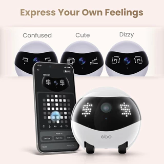 Enabot หุ่นยนต์กล้องอัจฉริยะ EBO Air 2 FamilyBot กล้องเคลื่อนที่สำหรับดูแลบ้าน พร้อมควบคุมผ่านแอปพลิเคชัน