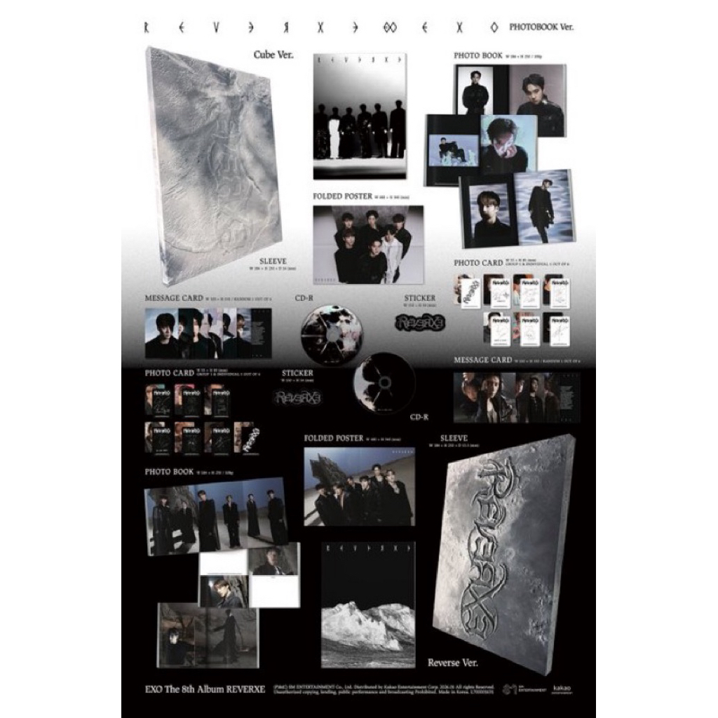 พร้อมส่ง!!! EXO อัลบั้ม The 8th Album REVERXE ( ได้เบเน )