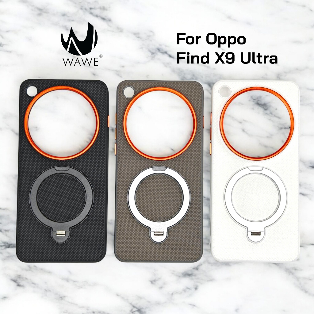[ส่งจากกทม.] เคส Oppo Find X9 Ultra เครื่องสีส้ม/ขาวเท่านั้น วัสดุขอบ TPU+PC สุดพรีเมี่ยม กางตั้งได้