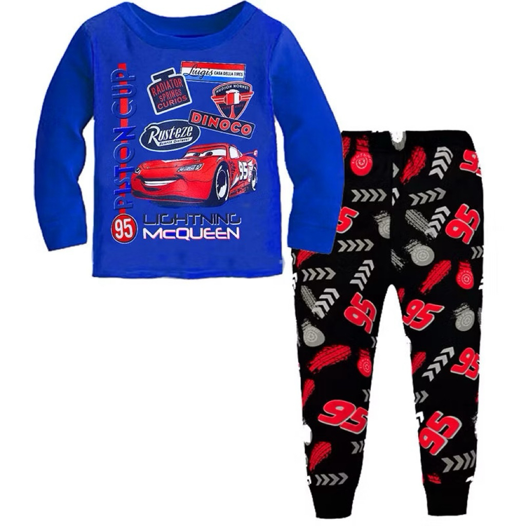 ชุดนอนเด็กผ้านิ่ม CARS : Blue McQueen