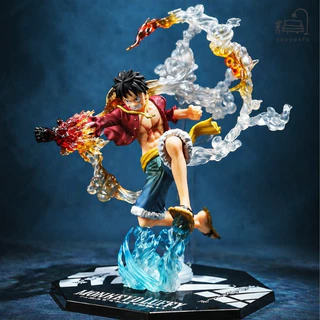 โมเดลวันพีช พร้อมกล่อง โมเดลฟิกเกอร์ 18 ซม. One Piece Fifth Gear Nika Luffy Lightning Luffy สําหรับตกแต่ง