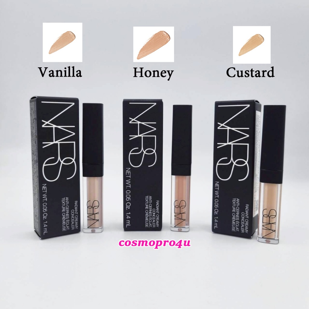 คอนซีลเลอร์ นาร์ส NARS Radiant Creamy Concealer 1.4ml มีตัวเลือก : Vanilla Light , Custard Medium , Honey