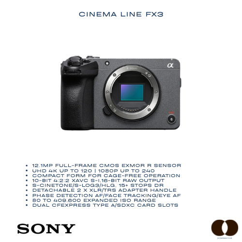SONY Cinema Line FX3 / FX3A (ประกันศูนย์ไทย)