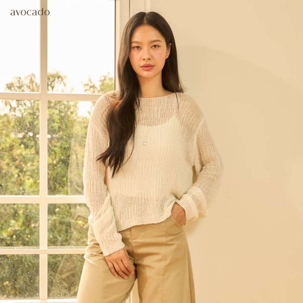 avocado - Natural Crochet Tops เสื้อทรง Oversize ถักโครเชต์ เนื้อผ้าโปร่ง บางเบา